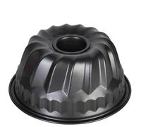 wenco Mini moule à kouglof de 18 cm - Revêtement antiadhésif de qualité supérieure - Acier robuste - Répartition uniforme de la chaleur - Gris classique - Idéal pour les petits gâteaux - Facile à