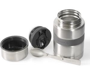 wenco Pot à déjeuner en acier inoxydable 500 ml avec cuillère - Récipient isotherme pour aliments - Boîte de conservation au chaud idéale pour les enfants et les adultes - Récipient à soupe à emporter