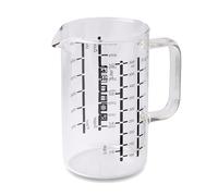 wenco Verre doseur en verre de 500 ml - Verre doseur avec deux échelles et différentes unités de mesure, transparent, résistant à la chaleur, idéal pour mesurer avec précision les liquides et les