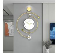 WENCY Pendules Murales Silencieuses Grande Horloge Murale Doré Design Moderne Style Nordique Salon Horloges Murales Mode Creative Chambre Horloge Murale