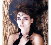 Wendalern Boho Chaîne de tête de lune Crescent Moon Front Chain Black Gypsy Bandeau Vintage Crystal Headpiece Prom Hair Jewelry pour femmes filles