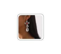 Wendalern Boucles D'oreilles Croix En Cristal Boucles D'oreilles Croix Carrée Boucles D'oreilles Croix Baroque Boucles D'oreilles Croix Celtique Boucles D'oreilles Religieuses Pour Femmes Et Filles