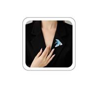 Wendalern Broche Oiseau Unique Broche Émail Oiseau Moqueur Classique Oiseau Bleu Animal Épingle De Revers Écharpe Châle Bouquet Corsage Accessoires Vestimentaires Pour Femmes