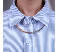 Wendalern Collier De Chaîne En Blé Argenté Collier De Chaîne À Maillons Carrés Bicolores Collier Ras Du Cou En Chaîne Franco Italienne Délicate Bijoux Hip Hop Pour Femmes Et Hommes