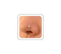Wendalern Cristal Abeille Faux Anneau De Nez Or Faux Septum Anneaux Brillant Zircon Insectes Nez Manchette Minuscule Clip En Forme De U Sur Anneau De Nez Non Piercing Bijoux De Nez Pour Femmes Filles