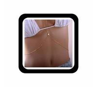 Wendalern Dainty Star Bikini Body Chain Gold Boho Bra Gold Body Adjustable Jewelry For Women And Girls