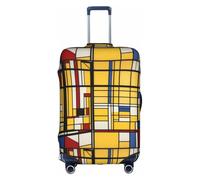 WenDang Housse de protection élastique pour valise, protection améliorée, unisexe, motif tribal africain, blanc, L