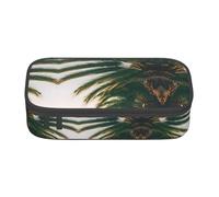 WenDang Los Angeles Palm Trees Sac de papeterie multifonctionnel pour voyage, fournitures de bureau, maquillage et organisation de bureau, Noir , Taille unique, Trousse de beauté