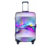 WenDang Northern Lights Housse de protection élastique pour valise, protection améliorée, convient aux voyageurs unisexes, blanc, M