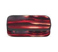 WenDang Red Sky at Night Sac de papeterie multifonction pour voyage, fournitures de bureau, maquillage et organisation de bureau, Noir , Taille unique, Trousse de beauté