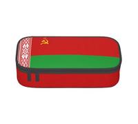 WenDang Sac de papeterie multifonction drapeau de la Biélorussie, convient pour les voyages, les fournitures de bureau, le maquillage et l'organisation de bureau, Noir , Taille unique, Trousse de