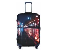 WenDang Tokyo City Housse de protection élastique pour valise, protection améliorée, convient aux voyageurs unisexes, blanc, XL