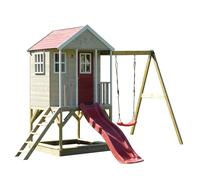 Wendi Toys M10 Nordic Adventure House | Rouge De Bois Les Enfants Maison de Jeux pour Le Jardin Enfants de Jeu 3-7 Ans