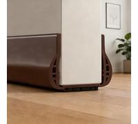 Wendict 93CM Joint de Porte, Bas de Porte Isolant Froid, Auto-adhésif et Peut être Coupé à la Taille, Idéal pour l'isolation Contre le Froid, le Bruit & l'humidité, Calfeutrer Bas de Porte (Marron)