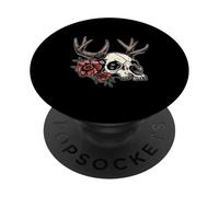 Wendigo Fleurs Crâne Sauvage PopSockets PopGrip Adhésif