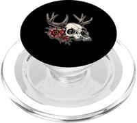 Wendigo Fleurs Crâne Sauvage PopSockets PopGrip pour MagSafe