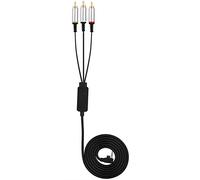 Wendry Câble Audio vidéo, câble AV pour PSP1000 2000 3000, Cordon de Remplacement pour câble vidéo Audio, câble AV de 1,5 m pour câble de téléviseur ABS composante, câble AV pour PSP