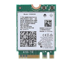 Wendry Carte WiFi sans Fil pour Intel 3168NGW 433Mbps, Carte Ethernet sans Fil, Carte Bluetooth sans Fil, Carte réseau sans Fil, Adaptateur WiFi avec Bluetooth 4.2