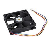 Wendry Ventilateur, Refroidisseur de Serveur de 3 200 TR/Min, 110 CFM, Ventilateur en métal Ultra-résistant et à Double roulement à Billes, Ventilateur Industriel DC12V 0.8A, 12 cm, 4 Broches