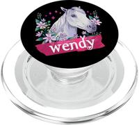 Wendy - Joli prénom de Fille avec Un Beau Cheval PopSockets PopGrip pour MagSafe
