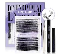 WENDY LASHES Kit Extensions Cils 30D/40D, D Curl 0,07mm, mixtes 12-16mm