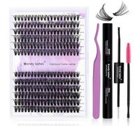 WENDY LASHES Kit Extensions Cils 40D/50D, D Curl 0,07mm, mixtes 12-16mm