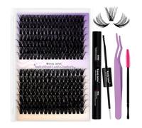 WENDY LASHES Kit Extensions Cils 60D/80D, C Curl 0,07mm, mixtes 12-16mm