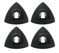 WENESTR Lot de 4 patins de ponçage triangulaires pour scie oscillante multi-outils 8,9 cm pour ponçage de surface, nettoyage d'entretien mécanique, polissage, ébavurage