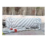 WENFEN Corde extérieure d'escalade Statique de 8 mm 10 M (32 Pieds) 20 (66 30 (98 50 (164 100 (328 200 (656 d'évacuation Équipement sur Glace Parachute Sauvetage en Cas d'incendie(White,8mm x 25m)