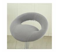 WENFEN Ensemble Rond de 4/2 avec Dossier Creux, Housses de siège de Chaise de Bar, de Cuisine, comptoir de Petit-déjeuner, Housses de Chaise de Bar for Tabouret de Bar pivotant en Cuir PU(A2,1PC)