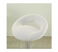 WENFEN Ensemble Rond de 4/2 avec Dossier Creux, Housses de siège de Chaise de Bar, de Cuisine, comptoir de Petit-déjeuner, Housses de Chaise de Bar for Tabouret de Bar pivotant en Cuir(A9,4PCS)