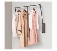 WENFEN Tringle de Placard, Tringle de Placard escamotable, Tringle à vêtements relevable for Garde-Robe, Support à vêtements Mural, Tringle à vêtements réglable for Garde-Robe escamotable(M)