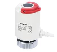 Wengart Actionneur Électrothermique NC 230V M30x1,5 WG920 Plancher | Déverrouillage manuel intégré pour une installation facile sans électricité et indicateur visuel de course.
