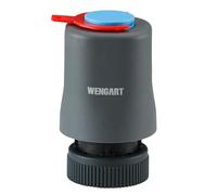 Wengart Actionneur Thermique WGS03 - AC 230V Normalement Fermé (NF) - Filetage M30x1,5 avec Indicateur de Course Visible - Idéal pour Collecteur de Chauffage au Sol et Radiateur - Silencieux - Blanc