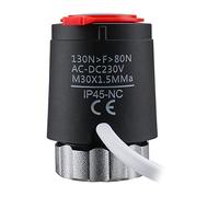 Wengart Actionneur Thermoélectrique WG2213 pour Chauffage au Sol M30*1.5 AC230V Normalement Fermé avec Indicateur de Course Télescopique Fonctionnement Ultra Silencieux pour Collecteur Hydraulique