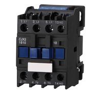 Wengart Contacteur AC CJX2-1810 - Bobine AC 24V - Courant Nominal 18A - 3 Pôles + 1NO (Normalement Ouvert) - Interrupteur Magnétique pour Moteur, Pompe et Automatisation Industrielle