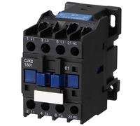 Wengart Contacteur de Puissance CJX2-1801 - Bobine 24V AC - 3 Pôles + 1NC (Normalement Fermé) - 18A (AC-3) - Idéal pour Automatisme et Interverrouillage Industriel