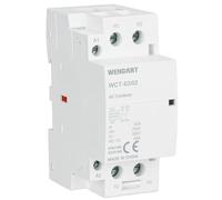 Wengart Contacteur Modulaire 63A - Bobine 230V AC - Configuration 2NC (Normalement Fermé) - Largeur 36mm (2 Modules DIN) - Idéal pour Délestage Automatique et Coupure de Sécurité - WCT-63