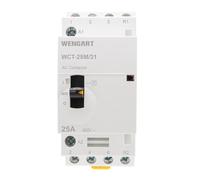 Wengart Contacteur Modulaire avec Commande Manuelle AC 230V 25A 3NO + 1NC (4 Pôles) Sélecteur 3 Positions (Auto/ON/OFF) Largeur 36mm (2 Modules) Idéal pour Dépannage et Maintenance WCT-25M