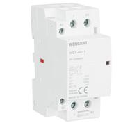 Wengart Contacteur Modulaire Silencieux - AC 230V - 40A (Forte Puissance) - 1NO + 1NC (Double Logique) - Largeur 36mm (2 Modules DIN) - Idéal pour Délestage Automatique et Gestion d'Énergie - WCT-40