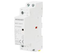 Wengart Contacteur Modulaire Ultra-Compact - Commande 24V AC (Basse Tension) - 16A - 1NO + 1NC (Inverseur) - Largeur 18mm (1 Module DIN) - Idéal pour Domotique et Gestion de Chauffage - WCT-16