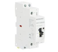 Wengart Contacteur Modulaire WCT-25M - 25A 2NO - Avec Commande Manuelle (Auto/ON/OFF) - Format Compact 1 Module (18mm) - Silencieux - Idéal pour Chauffe-eau, Pompe et Maintenance Fréquente - AC 230V
