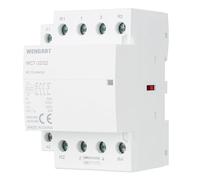 Wengart Contacteur Silencieux 32A (AC 230V) Configuration 2NO + 2NC Largeur 54mm (3 Modules DIN) Spécial Basculement de Source et Automatismes Idéal pour Maison Connectée et Gestion d'Énergie WCT-32
