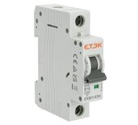 Wengart Disjoncteur MCB 16 A 1 pôle EKM1-63H, capacité de rupture élevée 10 kA, courbe AC 230 V de type B, module simple mince de 18 mm pour unités de consommation britannique, interrupteur de