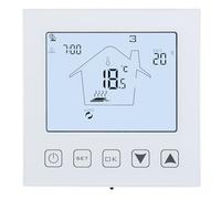 Wengart Home Thermostat Programmable WG603, AC230V max3A Écran Tactile LCD Affichage Travail pour Radiant Plancher Chauffant Blanc
