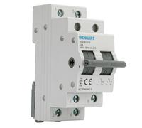 Wengart Interrupteur de courant de secours pour installateurs solaires pour séparation du réseau dans la maison PV sans risque de court-circuit avec construction compacte de rail 2TE de 36 mm et