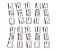 Wengart Lot de 10 fusibles cylindriques AC RT18-32 (RO15), 10 x 38 mm, AC500V, 16A 120 kA, forte capacité de commutation, peut protéger de manière fiable le circuit