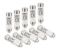 Wengart Lot de 10 Fusibles D01 (E14) - 16A gG - AC 400V / DC 250V - Protection Contre Surcharges et Courts-circuits - Standard Taille D01 pour Tableaux Électriques Anciens