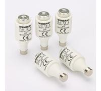 Wengart Lot de 5 Fusibles Bouteille DII (E27) - 16A - Type gG (Usage Général) - 400V AC / 250V DC - Protection pour Cumulus, Lave-Vaisselle et Rénovation Ancien Tableau - Gris (Code Couleur 16A)