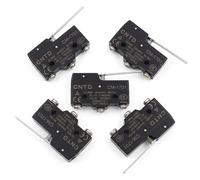 Wengart Lot de 5 microinterrupteurs CM-1701 pour utilisateurs CNC pour détermination précise de la position contre les erreurs de signal et de montage - Lot de 5 avec levier long réglable